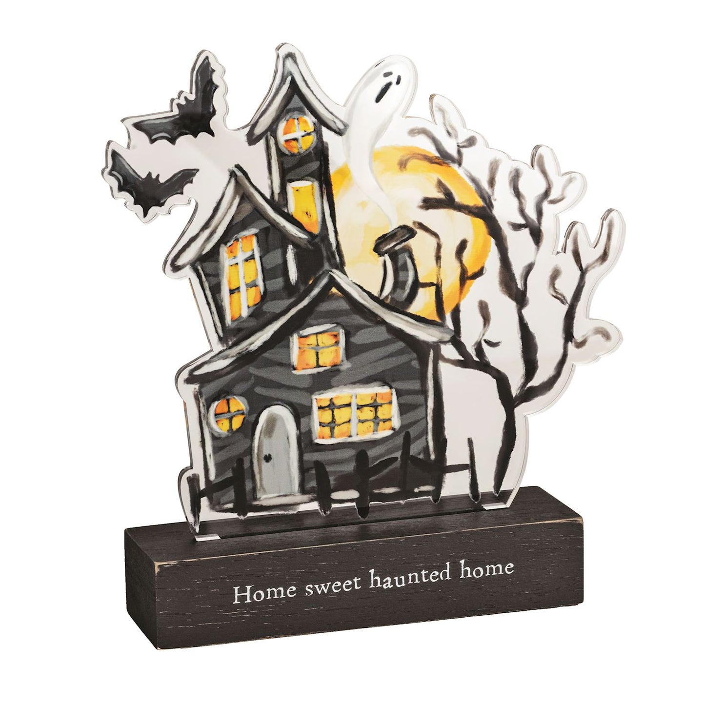 Large Haunted LED Sitter