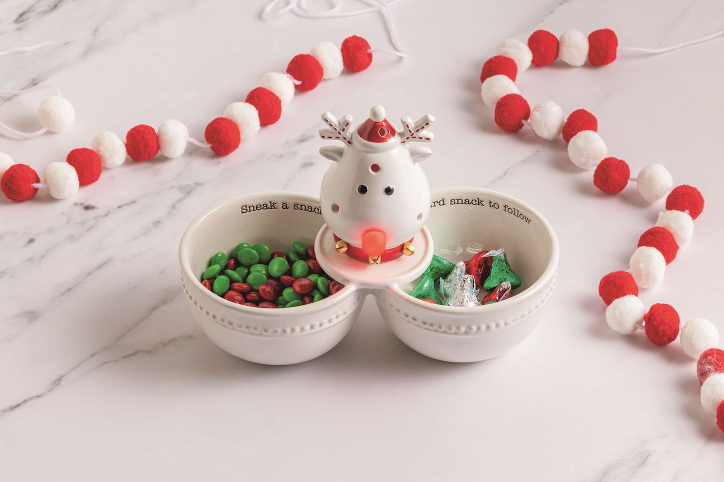 Light-Up Dish Sitter - Reindeer