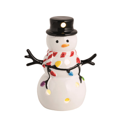 Light-Up Dish Sitter - Snowman