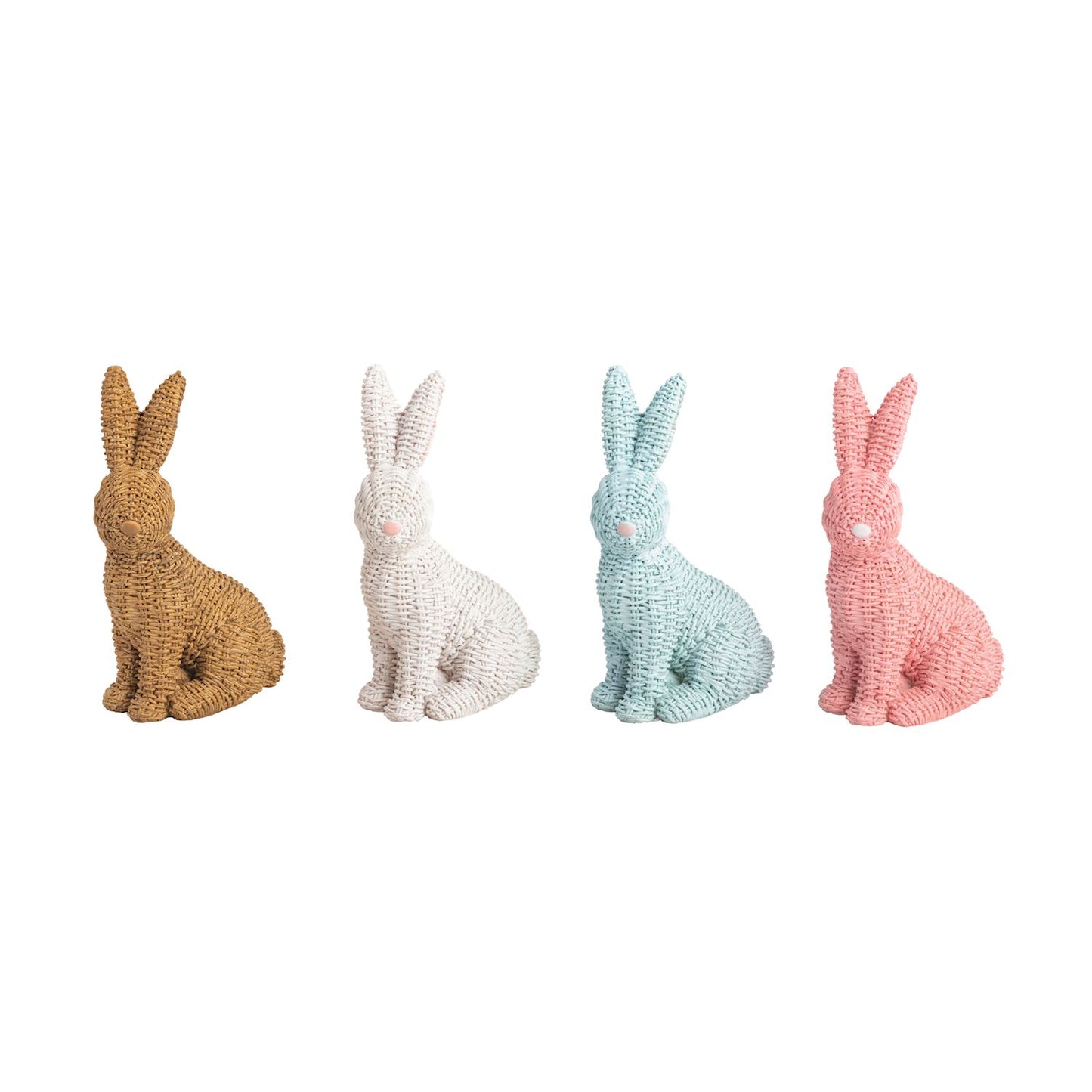 Colorful Wicker Décor Bunny