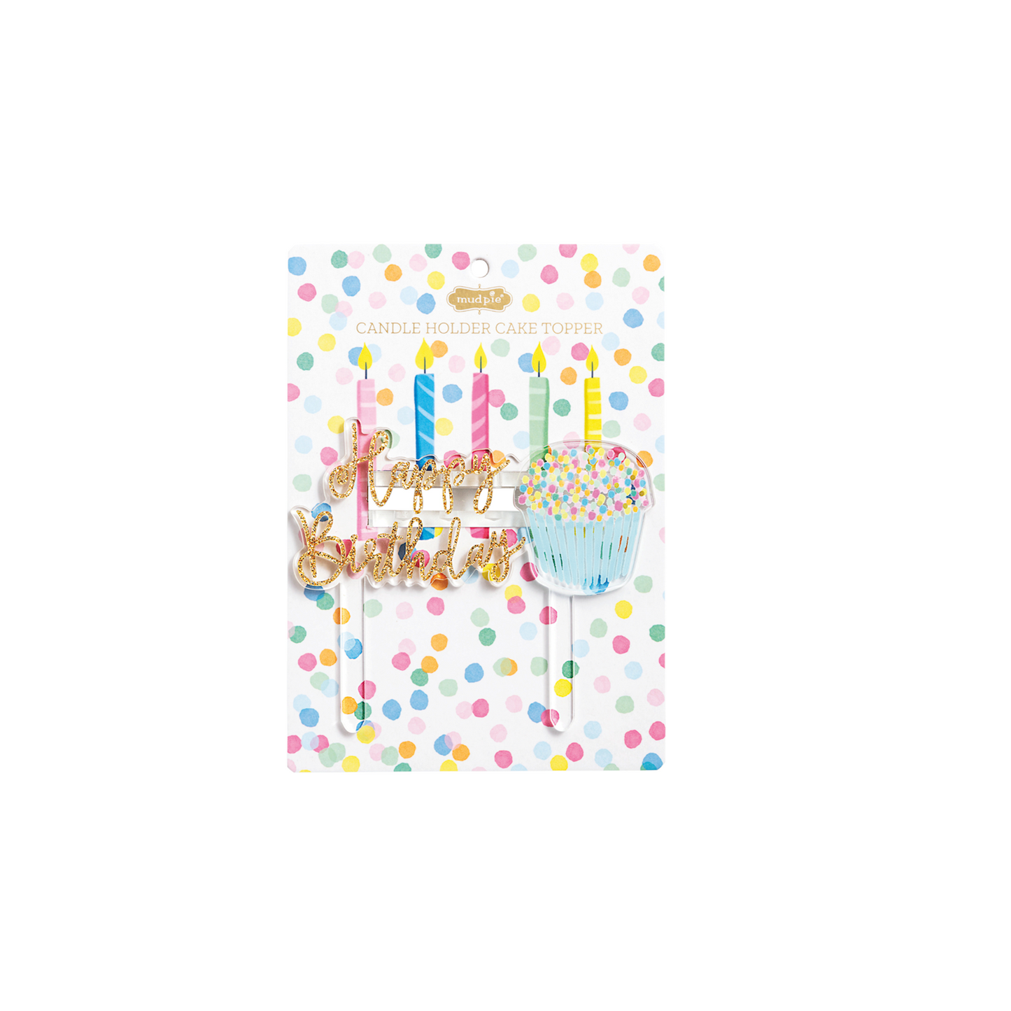 Candle Holder Cake Topper - Cupcake