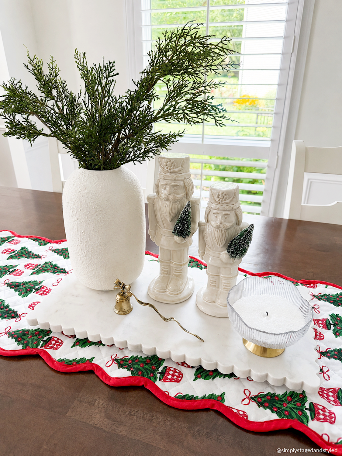 Large White Ceramic Nutcracker