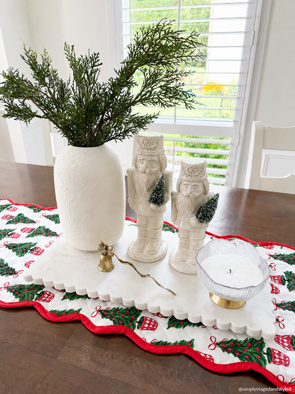 Large White Ceramic Nutcracker