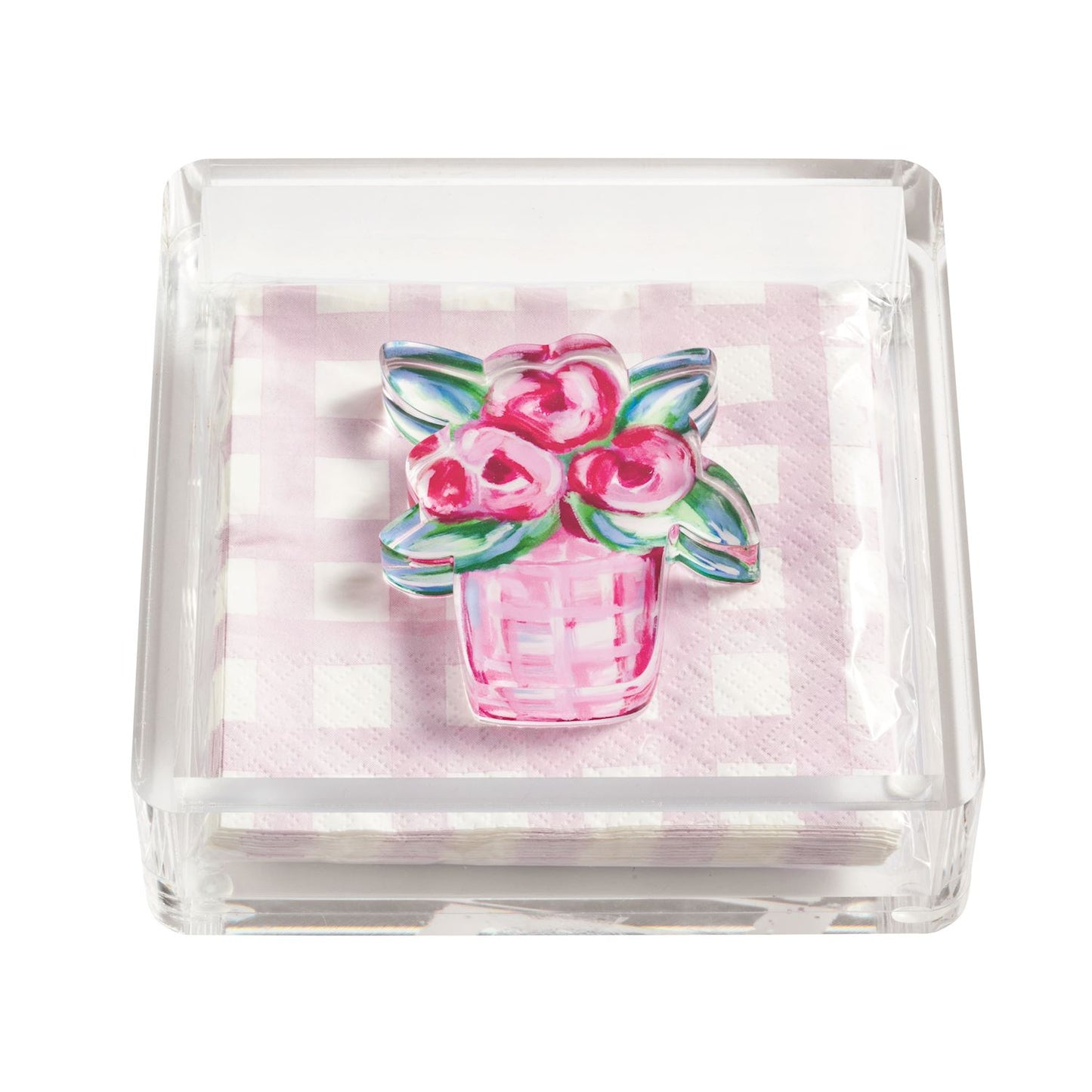 Flower Napkin Holder & Weight Set