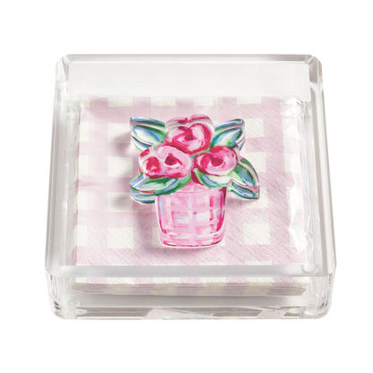 Flower Napkin Holder & Weight Set