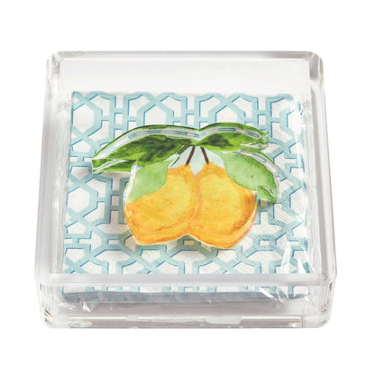 Lemon Napkin Holder & Weight Set