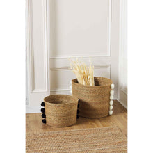 Load image into Gallery viewer, Pom Seagrass Basket Set