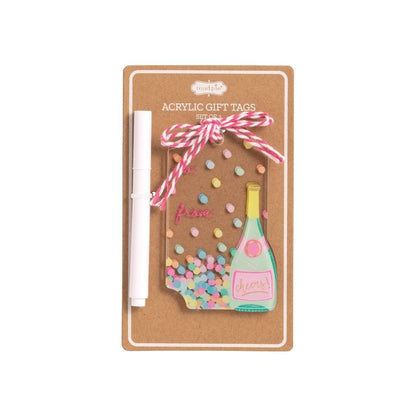 Acrylic Birthday Tag Set - Cheers