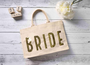 Sequin Tote Bag - Bride