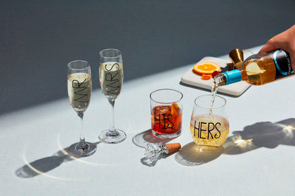 Mr. & Mrs. Champagne Flute Set
