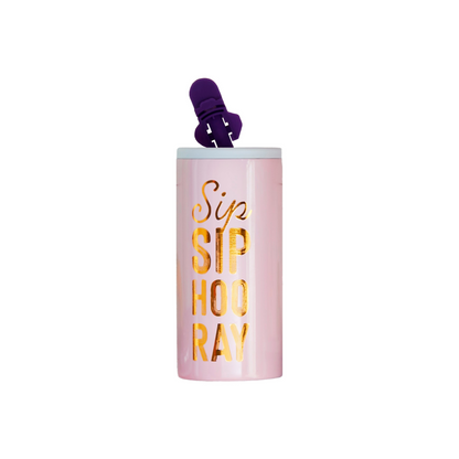 Can Cooler & Tab Popper Set - Sip Sip Hooray
