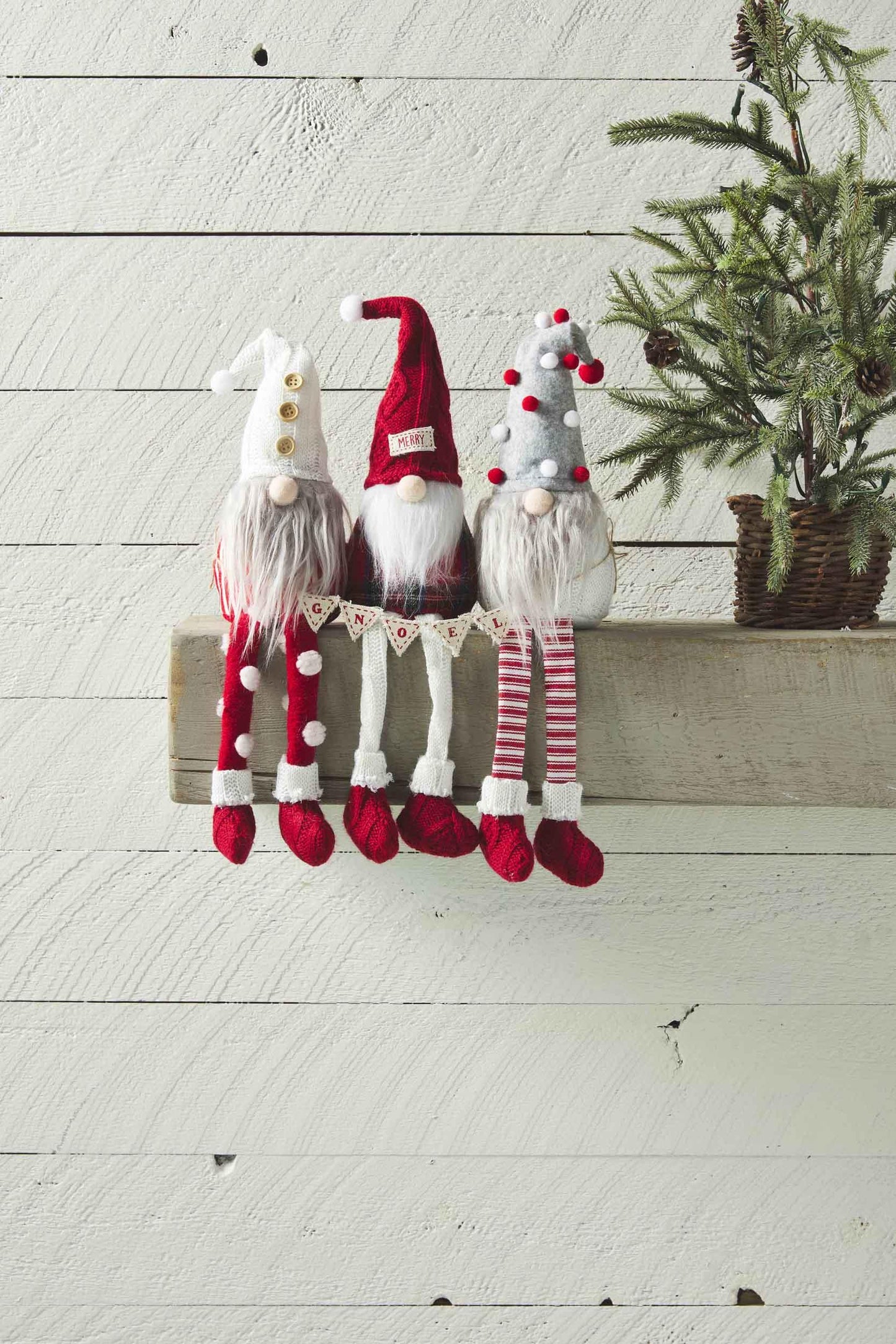 Extra Large Dangle Leg Christmas Gnome