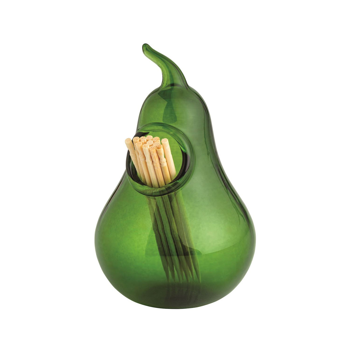 Green Pear Toothpick Holder