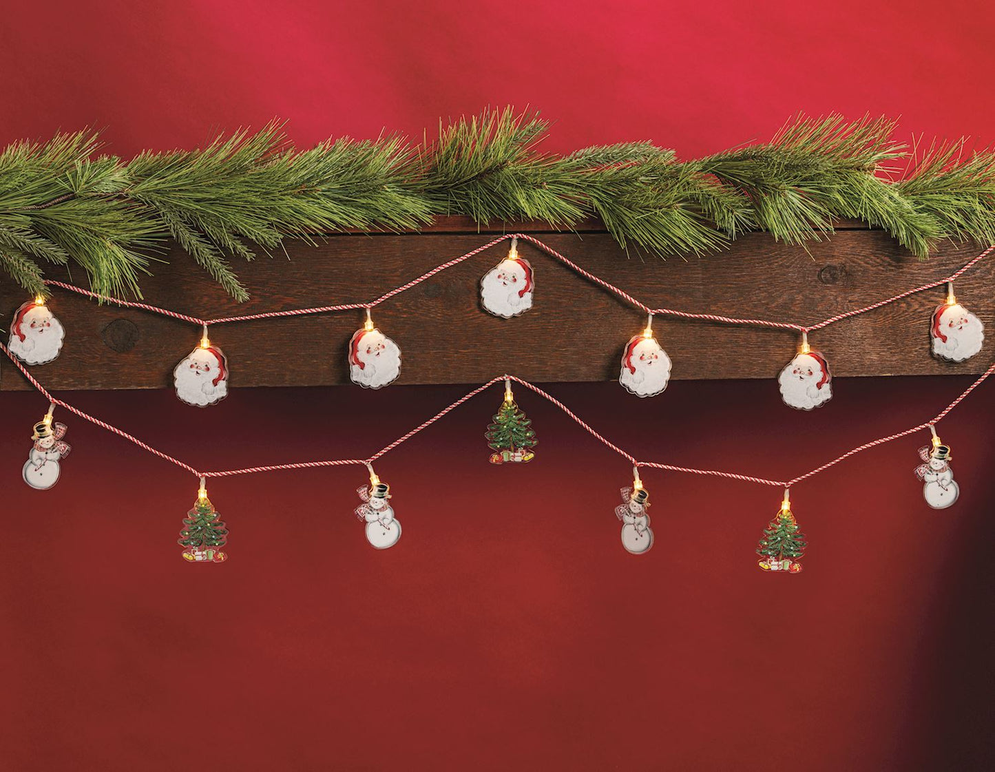 Santa LED Garland