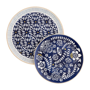 Indigo Round Nested Platters