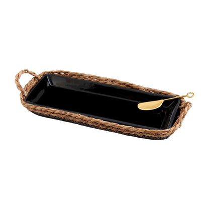 Black Tray & Basket Set