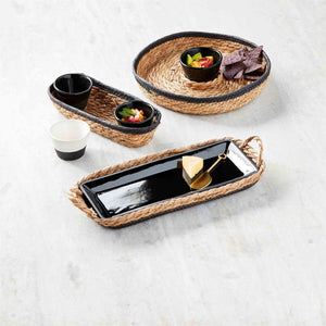 Black Tray & Basket Set