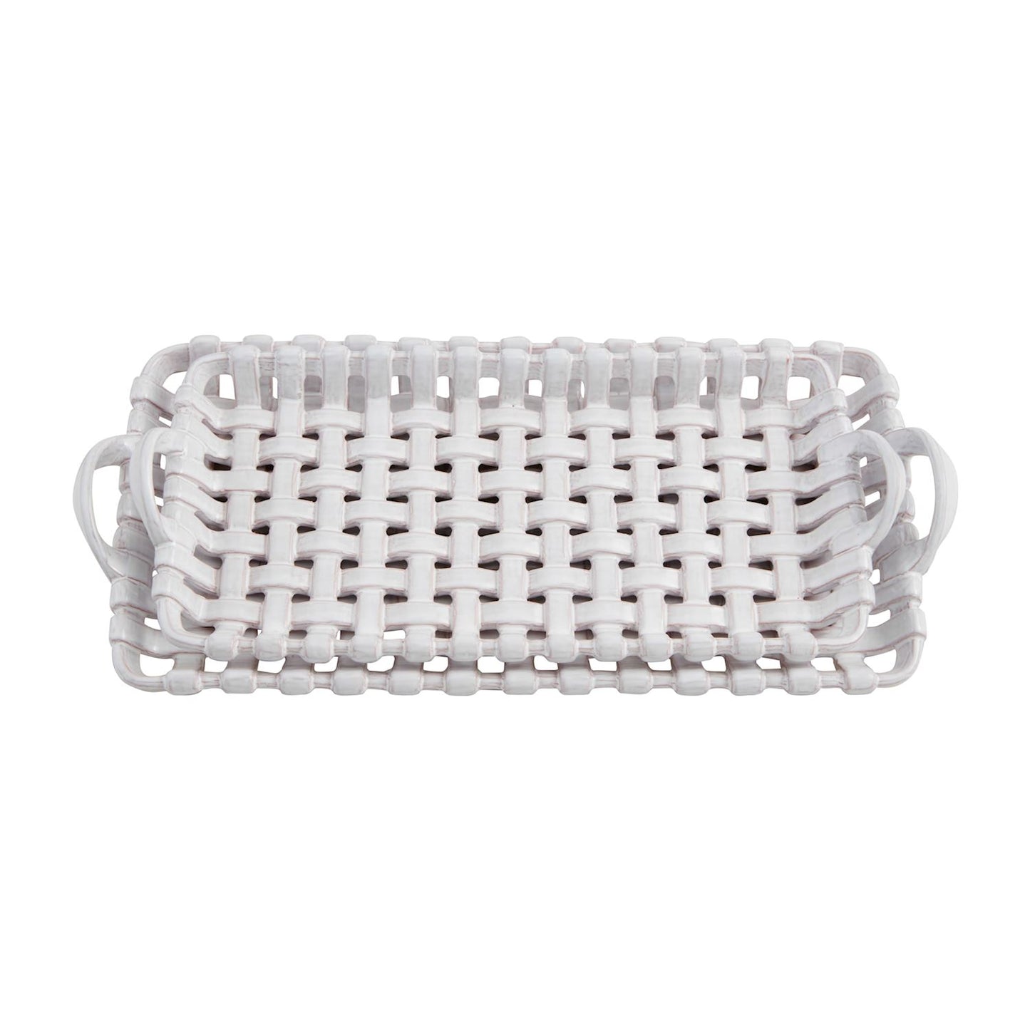 Nested Basket Weave Trays
