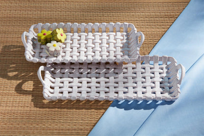 Nested Basket Weave Trays