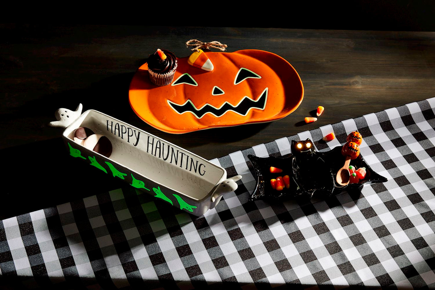Jack-O-Lantern Glow Platter