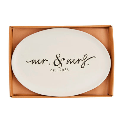 Mr. & Mrs. Est 2025 Platter