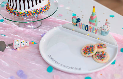 Large Light-Up Sitter Round Platter