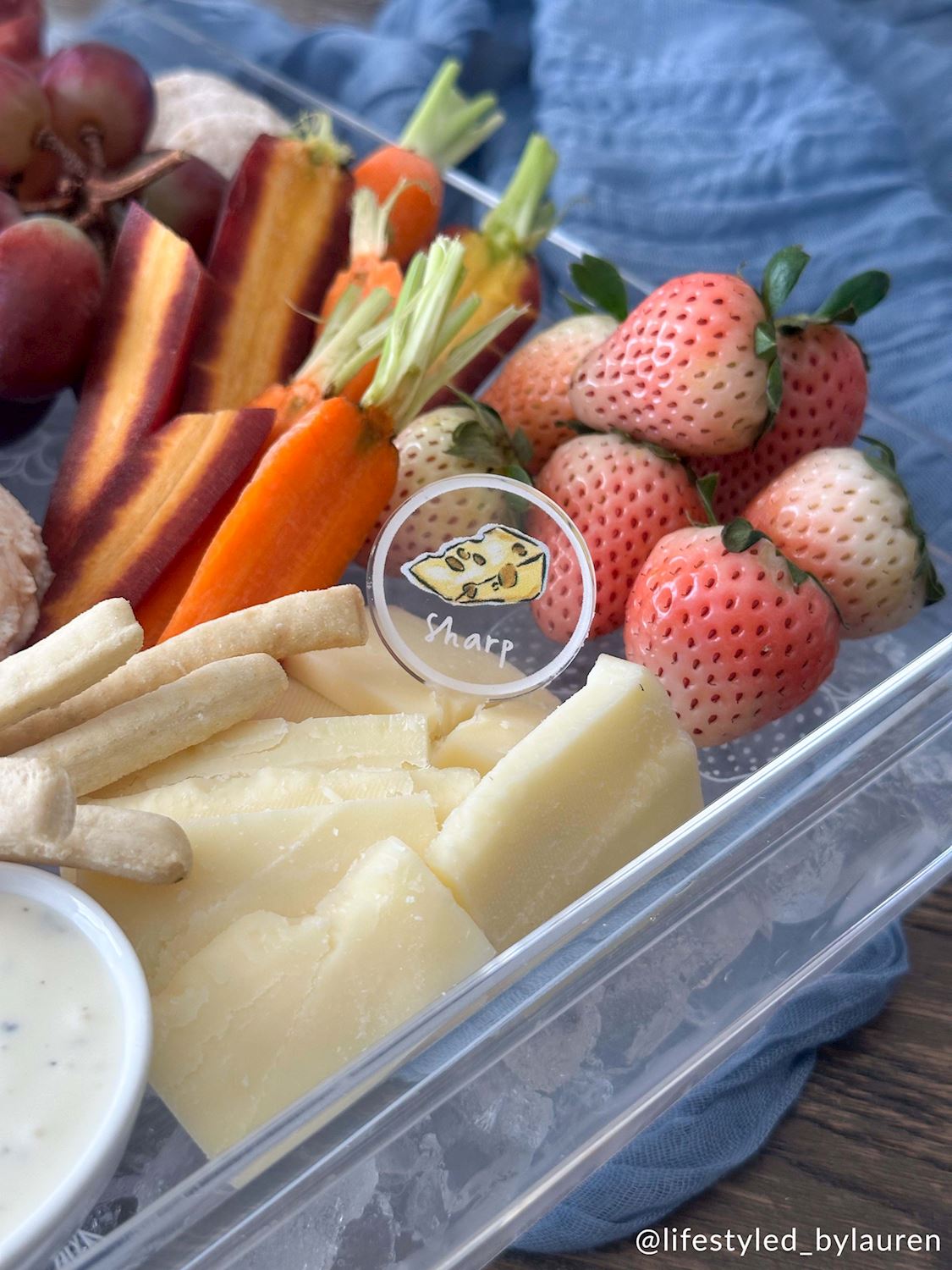 Acrylic Chiller Charcuterie Tray