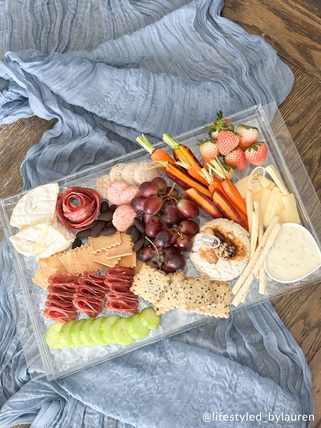 Acrylic Chiller Charcuterie Tray