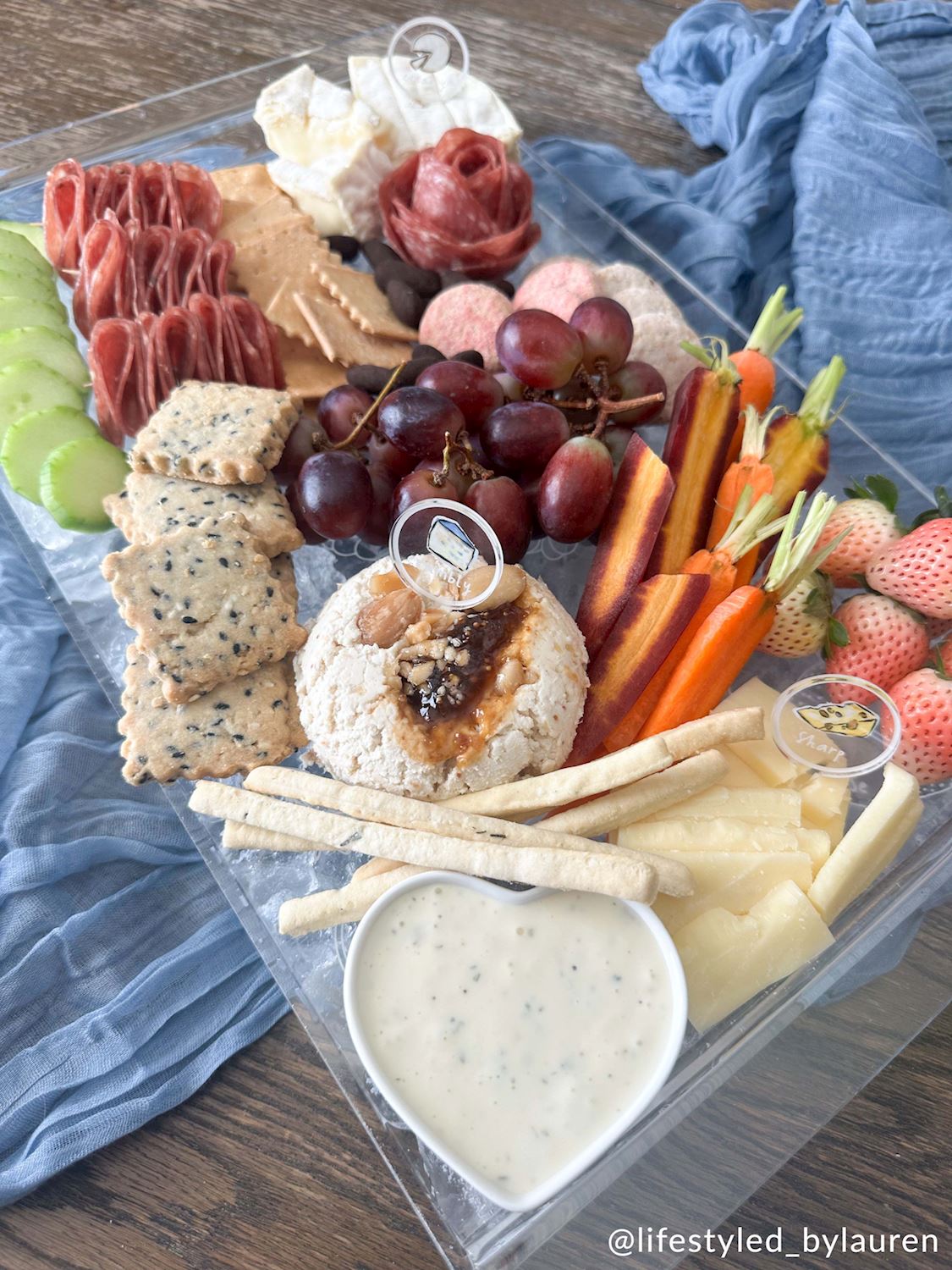 Acrylic Chiller Charcuterie Tray