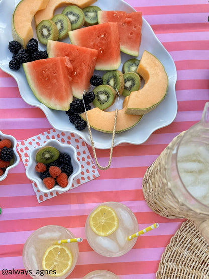 Ruffled Melamine Platter Set