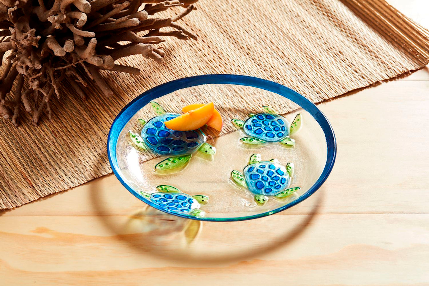 Glass Turtle Platter