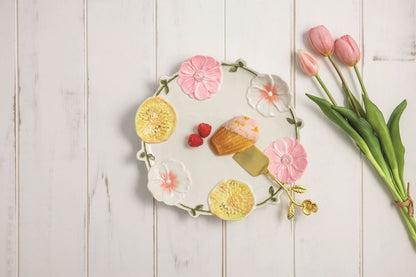 Floral Round Platter Set
