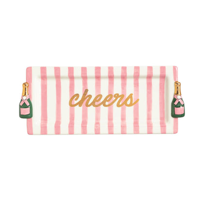 Cheers Champagne Serving Tray