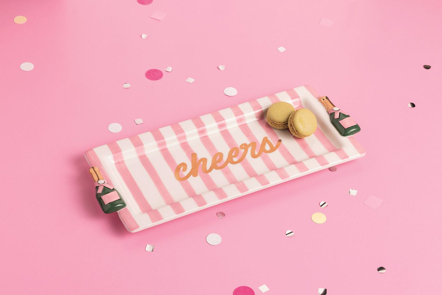 Cheers Champagne Serving Tray