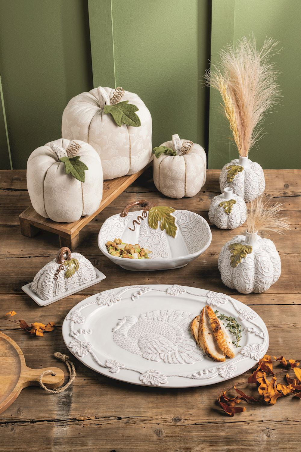 White Turkey Platter