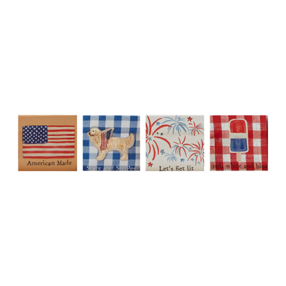 Americana Paper Napkin Set - Flag