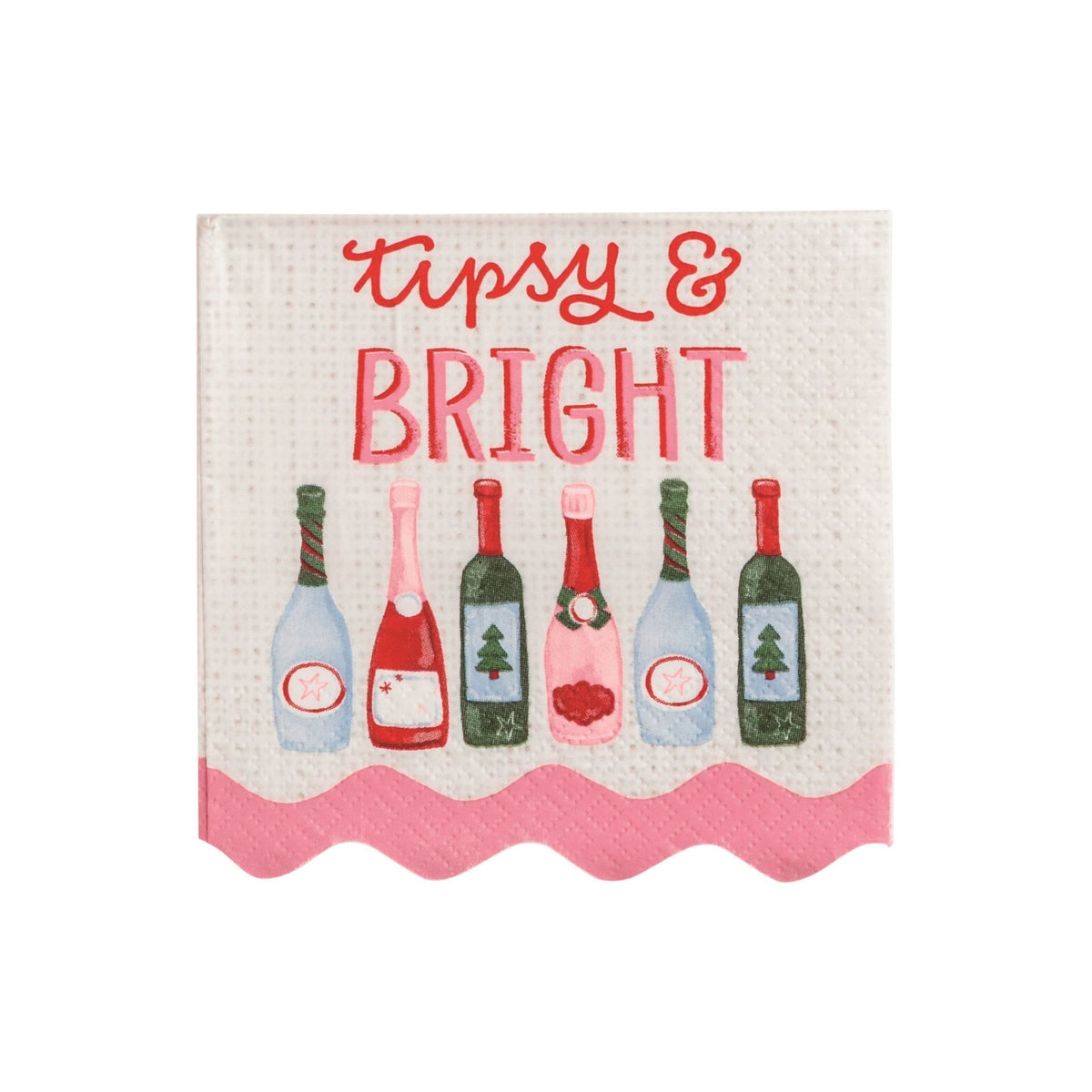 Holiday Bar Napkin Set - Tipsy & Bright