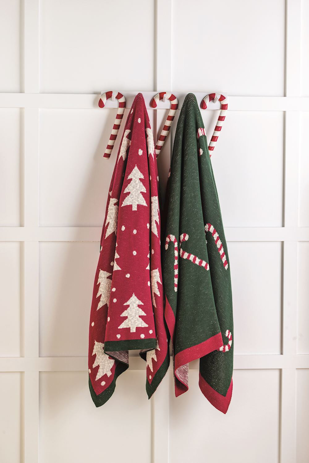 Knit Christmas Tree Throw Blanket