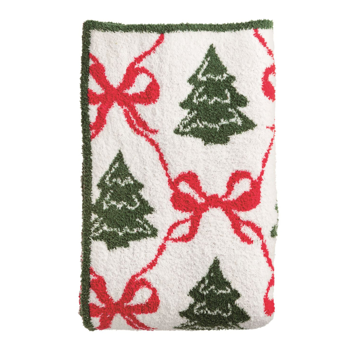 Christmas Tree Chenille Blanket