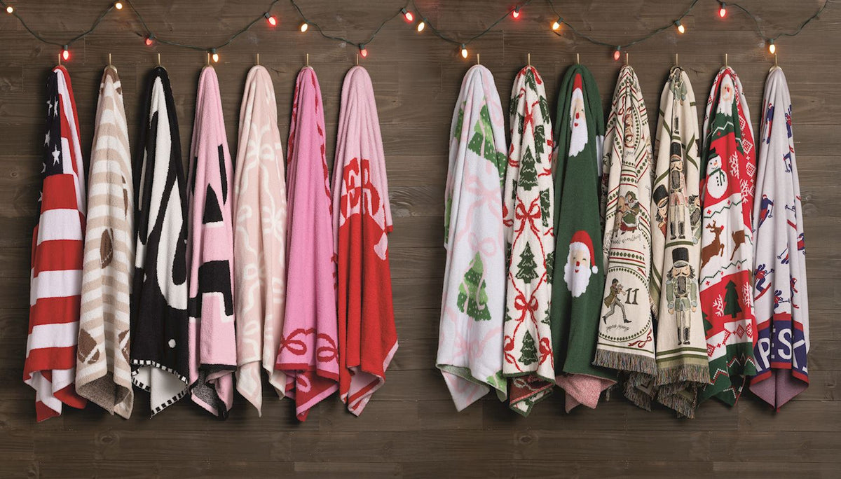 Christmas Tree Chenille Blanket