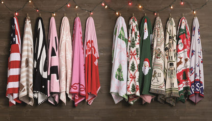 Christmas Tree Chenille Blanket