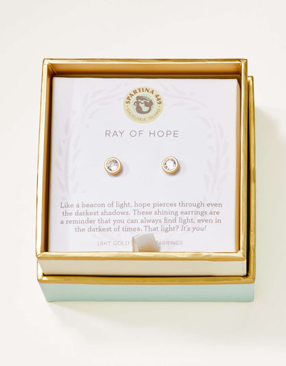 Sea La Vie Stud Earrings Ray of Hope/Gem - Gold