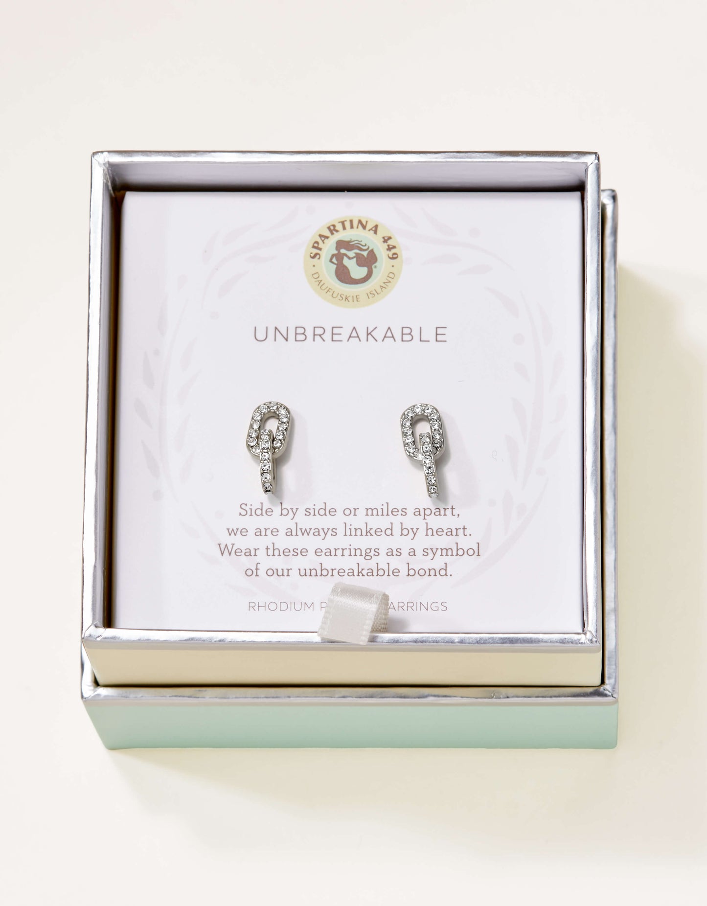 Sea La Vie Stud Earrings Unbreakable/Links - Silver