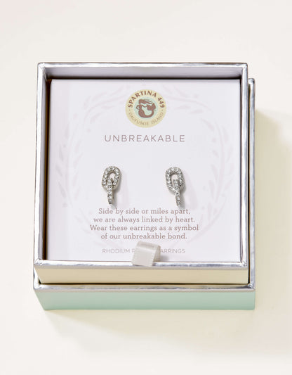 Sea La Vie Stud Earrings Unbreakable/Links - Silver