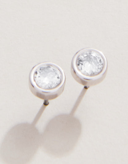 Sea La Vie Stud Earrings Ray of Hope/Gem - Silver