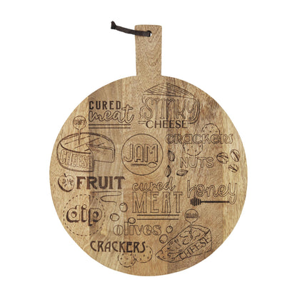 Charcuterie Lazy Susan with Cheese Map