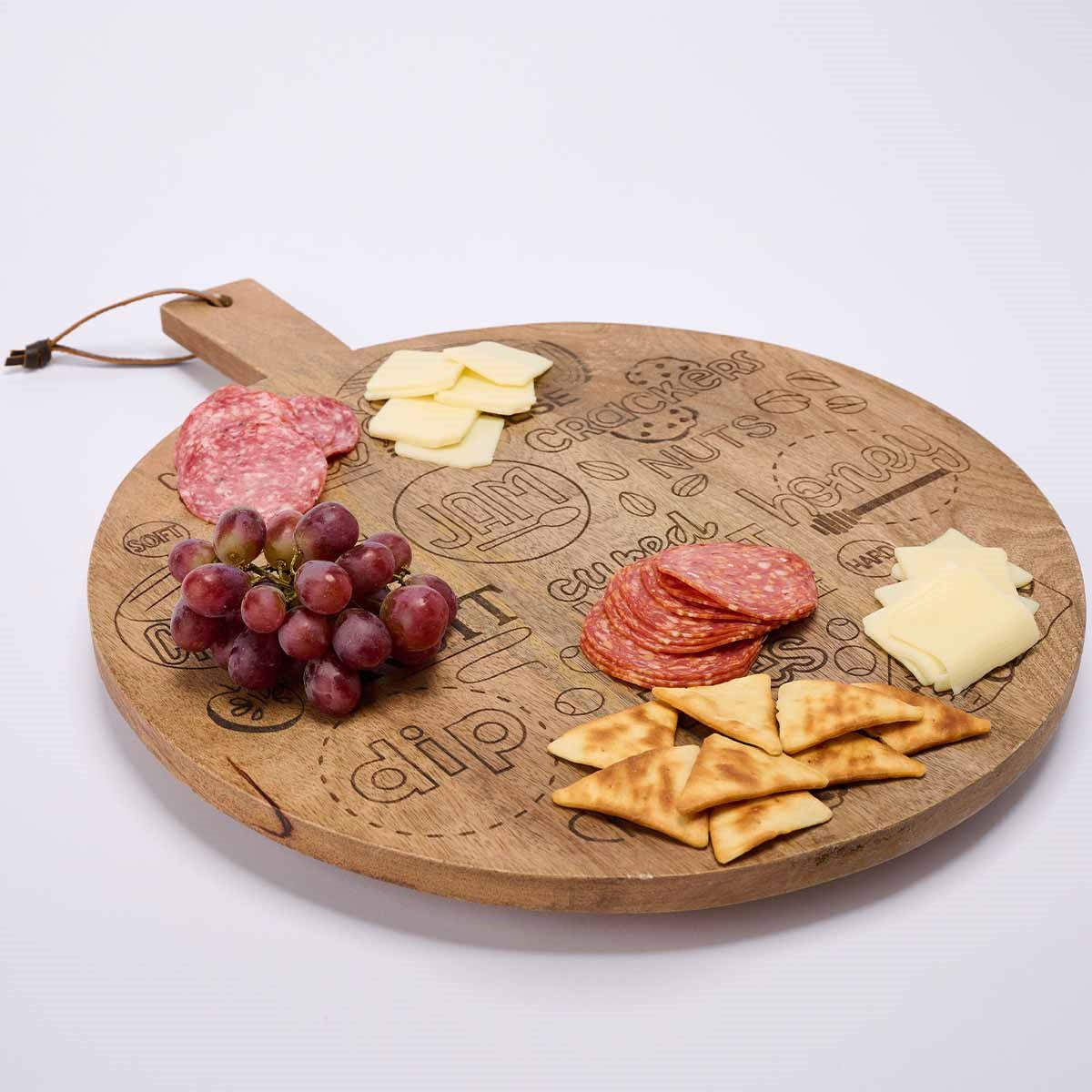 Charcuterie Lazy Susan with Cheese Map