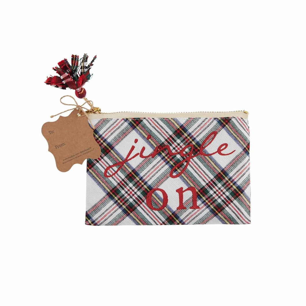 Jingle On Tartan Gift Pouch