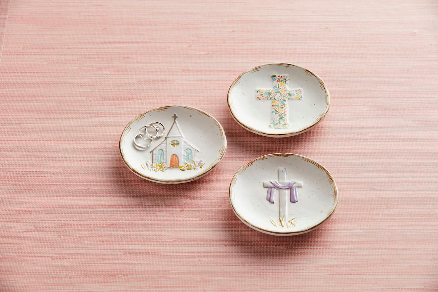 Boxed Trinket Dish - Church