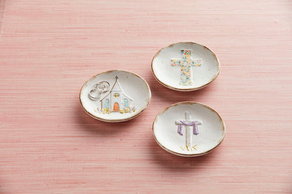 Boxed Trinket Dish - Church